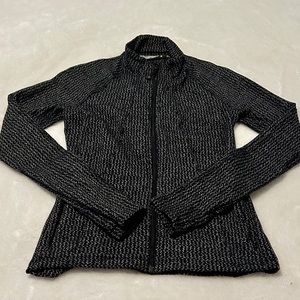 Athleta Salutation Jacket Small Black/Grey